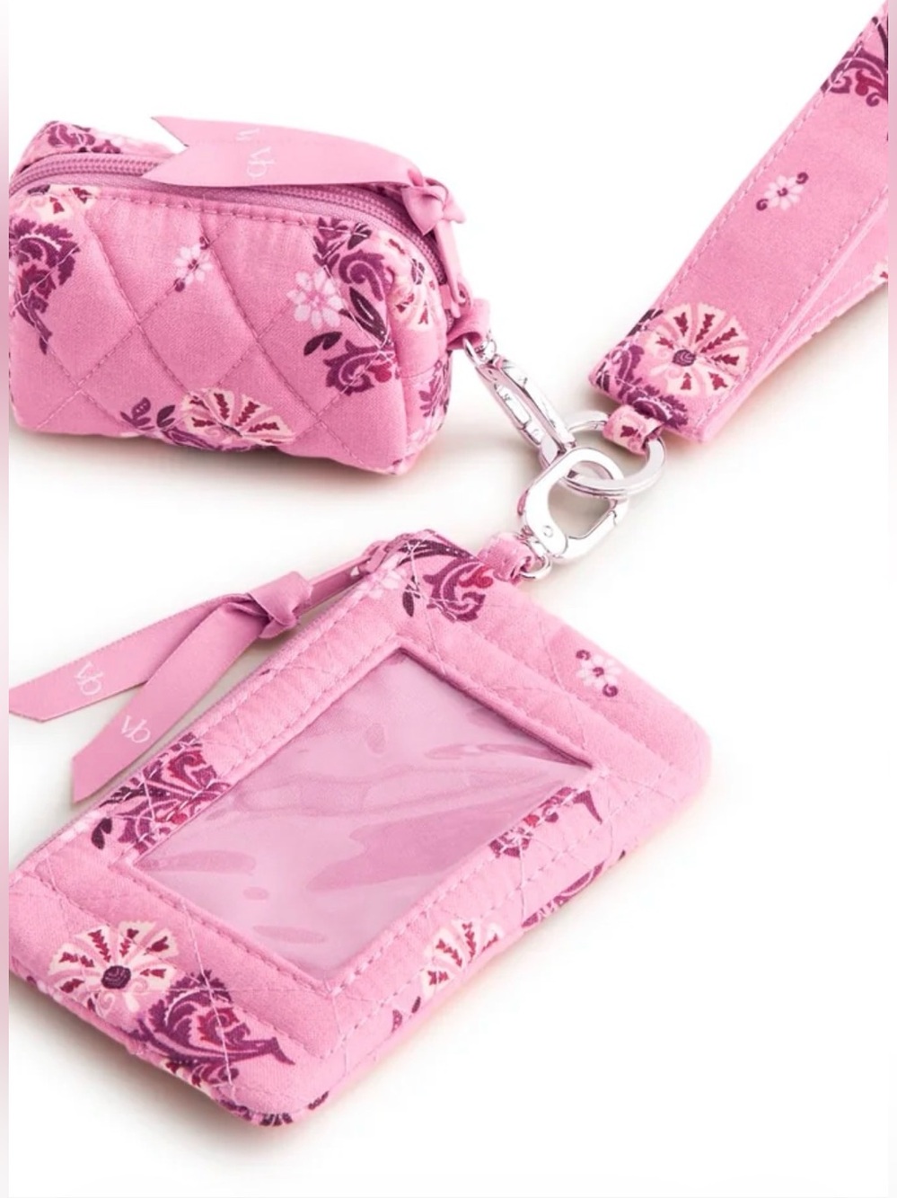 Vera Bradley Petal Posy Quilted Dual Pouch Wristlet - NWT